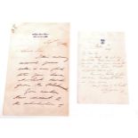 CRIMEAN WAR INTEREST OFFICER SIGNED LETTER & OTHER