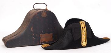 INCREDIBLE VICTORIAN COMMANDER'S NAVAL BICORN HAT