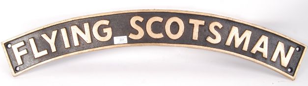 FLYING SCOTSMAN VINTAGE STYLE CAST IRON PLAQUE