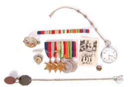 WWII SECOND WORLD WAR MEDAL GROUP & PERSONAL EFFECTS