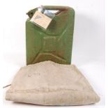 SECOND WORLD WAR JERRY CAN AND SAILOR'S BAG