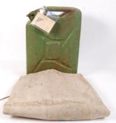 SECOND WORLD WAR JERRY CAN AND SAILOR'S BAG