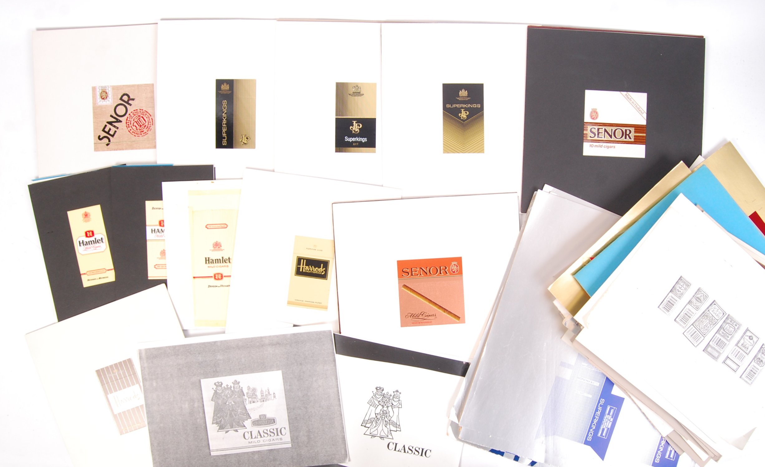 RARE JOHN PLAYER & SONS / MARDON DESIGN ' SUPERKINGS ' CIGARETTE ARTWORK ARCHIVE