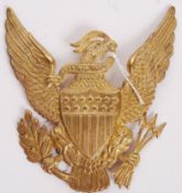 NATIONAL COAT OF ARMS OF AMERICA 19TH CENTURY STYLE HELMET PLATE