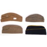 WWII SECOND WORLD WAR UNIFORM CAPS