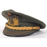 PERU MILITARY OFFICERS PEAKED UNIFORM CAP