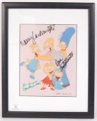 THE SIMPSONS FULL CAST AUTOGRAPHED PHOTOGRAPH