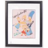 THE SIMPSONS FULL CAST AUTOGRAPHED PHOTOGRAPH