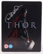 THOR BLURAY STEELBOOK EDITION DVD SIGNED BY TOM HIDDLESTON