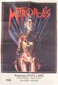 METROPOLIS - FRITZ LANG - RE-RELEASE CINEMA POSTER