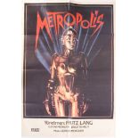 METROPOLIS - FRITZ LANG - RE-RELEASE CINEMA POSTER