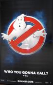 GHOSTBUSTERS 2016 LARGE VINYL ADVERTISING BANNER POSTER