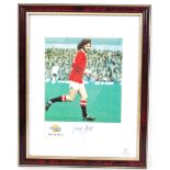 GEORGE BEST - FOOTBALLER - AUTOGRAPHED COLOUR PHOTO