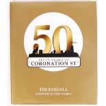 CORONATION STREET 50TH ANNIVERSARY AUTOGRAPHED BOOK