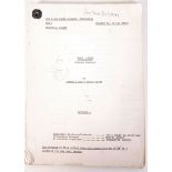 ORIGINAL ALLO ALLO SCRIPT BELONGING TO ARTHUR BOSTROM