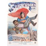 ORIGINAL SUPERMAN III 1983 CINEMA ADVERTISING POSTER