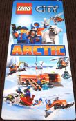 A large Lego City wall shop point of sale advertising display double sided card poster showcasing