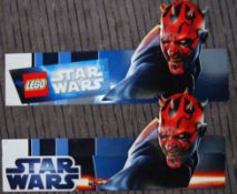 LEGO STAR WARS 3D DARTH MAUL ADVERTISING CARD BANNER
