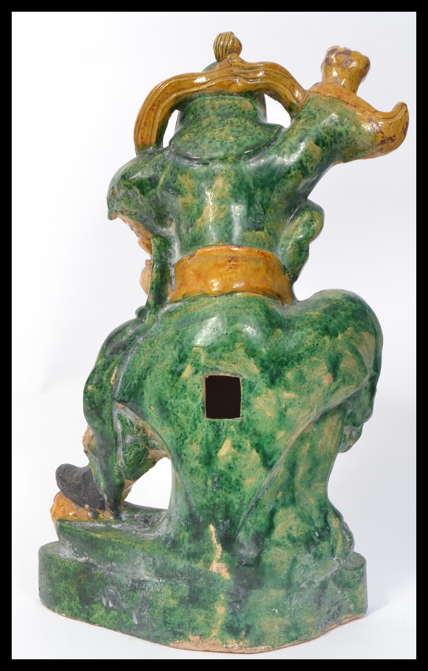 A large 19th century Chinese ceramic figure of a w - Image 3 of 6