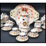 A Royal Crown Derby Imari pattern china tea servic