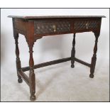 A 19th Century Jacobean revival oak console table,