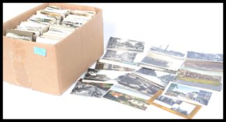 Worldwide vintage postcards. Approx 1400 in box. N