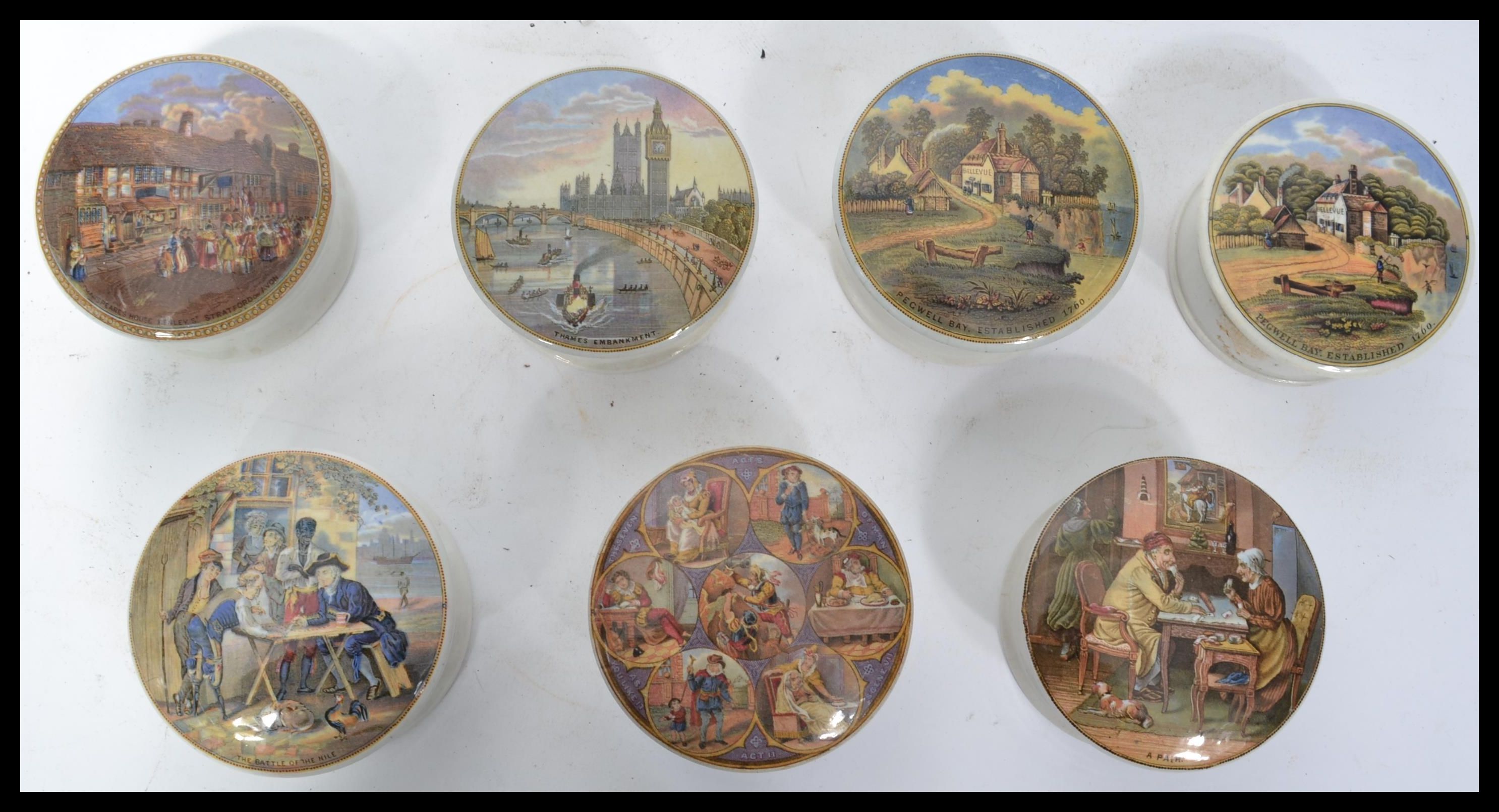 A group of seven 19th century Victorian ceramic Pr - Image 2 of 14