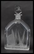 A vintage 20th century Orrefors decanter designed