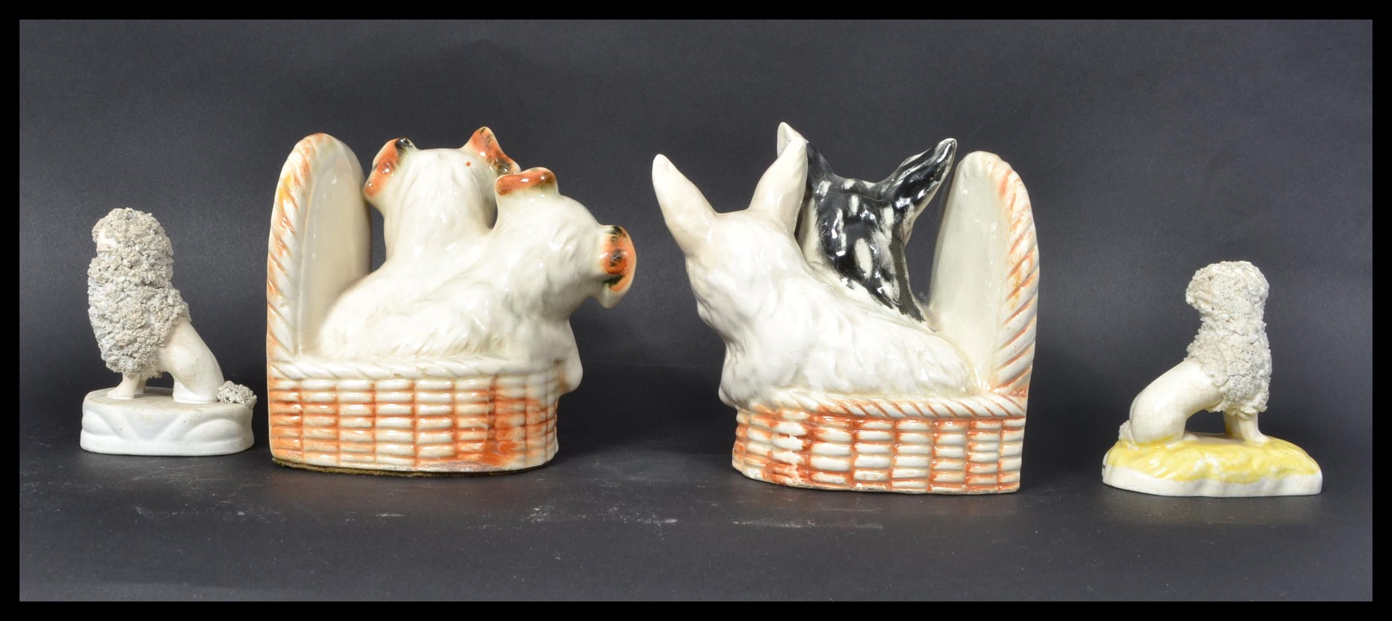 A pair of 19th Century Staffordshire figures model - Image 3 of 8