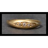 An early 20th century 18ct gold and diamond ring h