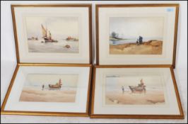 Francis Leke b.1912- A collection of 4 watercolour