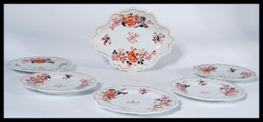 An early 19th century Flight Barr and Barr Worcester dessert set consisitng of plates and a