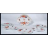 An early 19th century Flight Barr and Barr Worcester dessert set consisitng of plates and a