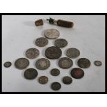 A good group of vintage British coins dating from the 19th century to include mostly pre decimal