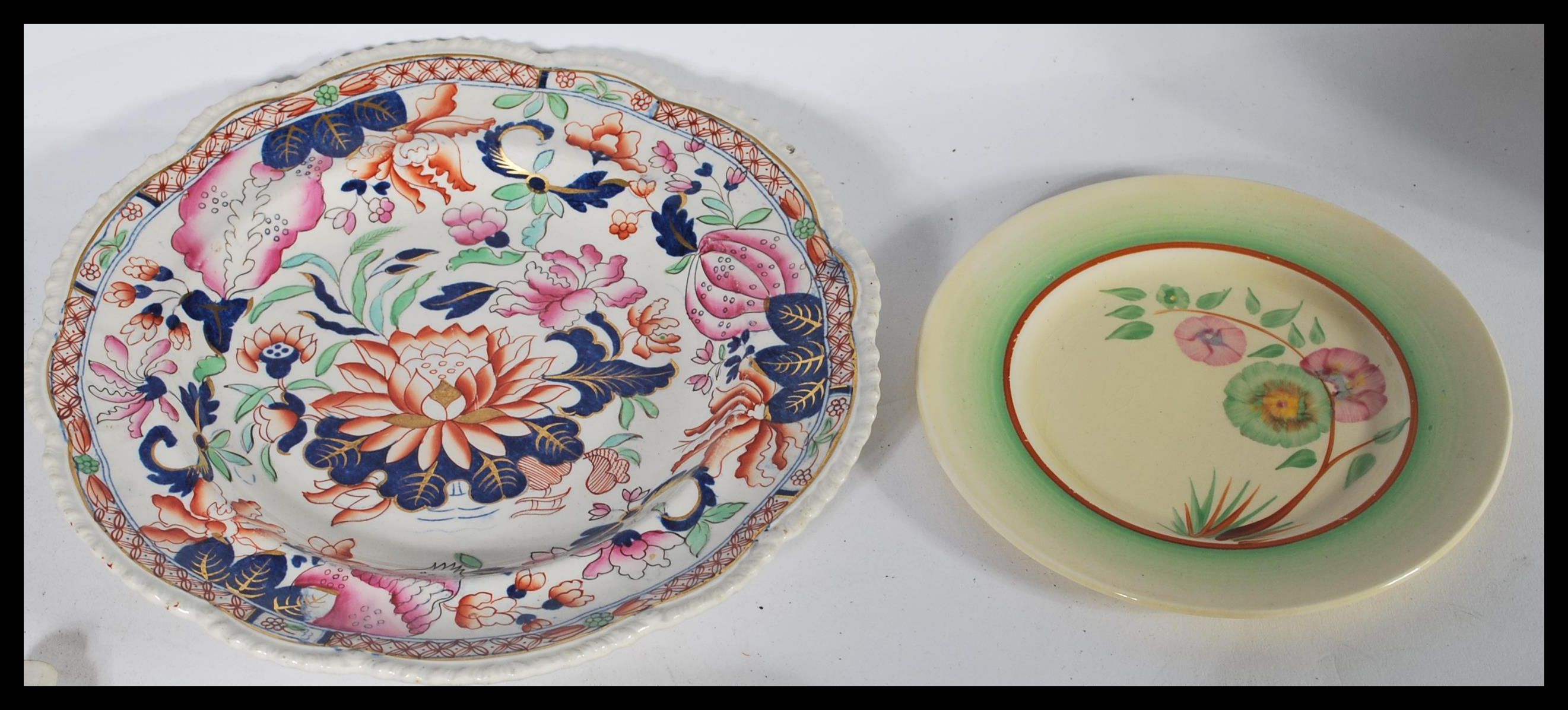 A collection of English cabinet plates dating from the early 19th century to include a Cnton China - Image 5 of 10