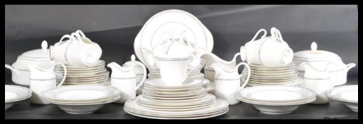 An extensive Royal Doulton Simplicity H5112 pattern dinner service consisting of tureens ,