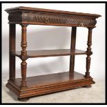 A 19th century French oak buffet / desert sideboar