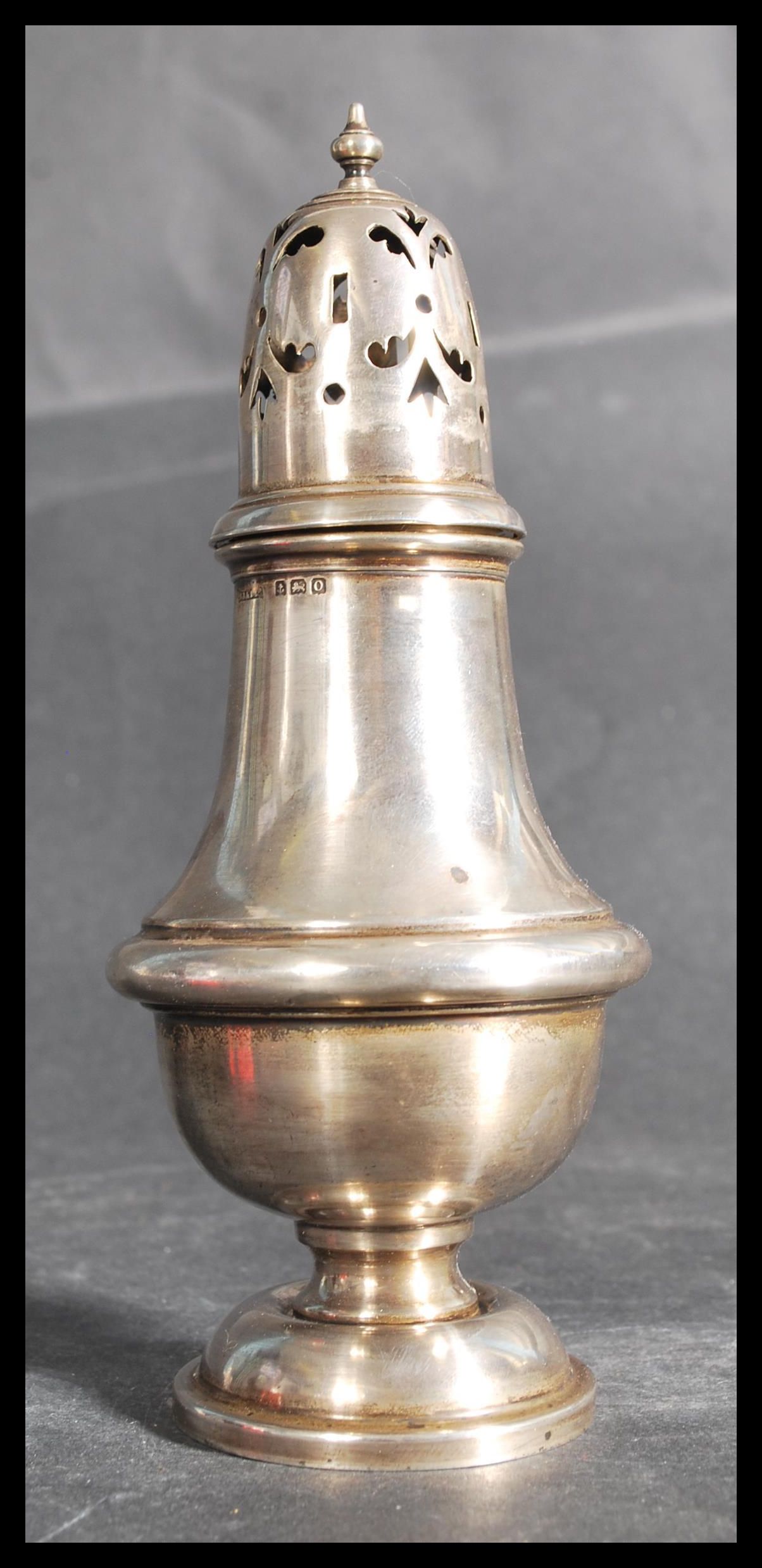 An early 20th century silver hallmarked sugar sifter of lighthouse form by S Blanckensee & Sons Ltd, - Image 2 of 8