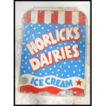 A rare vintage retro 20th century Horlicks Horlick's Dairies ice cream advertising point of sale