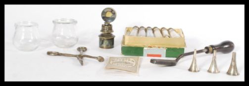 A collection of 19th Century and early 20th Century doctor's field tools to include bullet