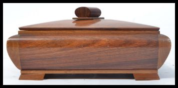 A good 20th century wooden tobacco box of sarcopha