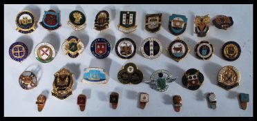 A good collection of vintage enamel badges to include mainly bowling club. Examples from Portsmouth,
