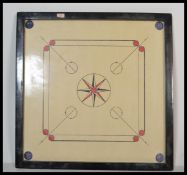 A 20th Century Carrom playing board. Carrom is a "