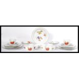 A Royal Worcester Evesham pattern part dinner / tea service comprising cups, saucers, plates,