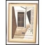 A framed oil on canvas painting picture by Brenda Munson ( British 20th century ), titled ' A Door