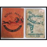 Two vintage stamp albums containing mostly antique stamps dating from the 19th century to include