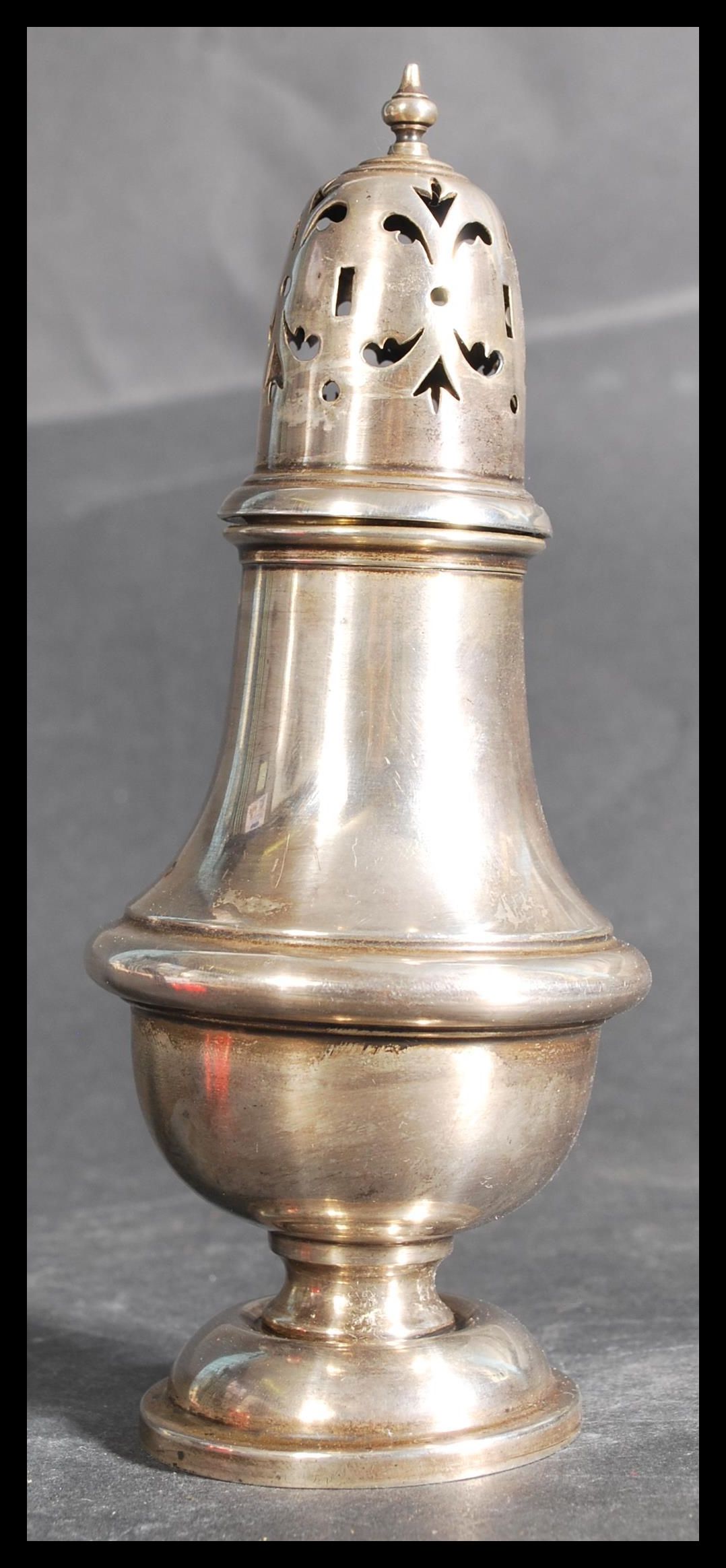 An early 20th century silver hallmarked sugar sifter of lighthouse form by S Blanckensee & Sons Ltd, - Image 3 of 8