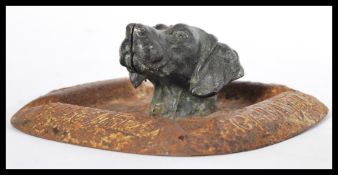 A very rare early 20th century Camwal Table Waters advertising point of sale ashtray having