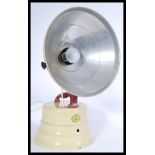 Retro vintage Barber Electrical Services mid 20th century heat lamp , converted to table lamp