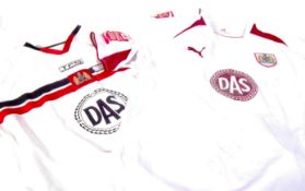 TWO BRISTOL CITY FOOTBALL CLUB AUTOGRAPHED SHIRTS